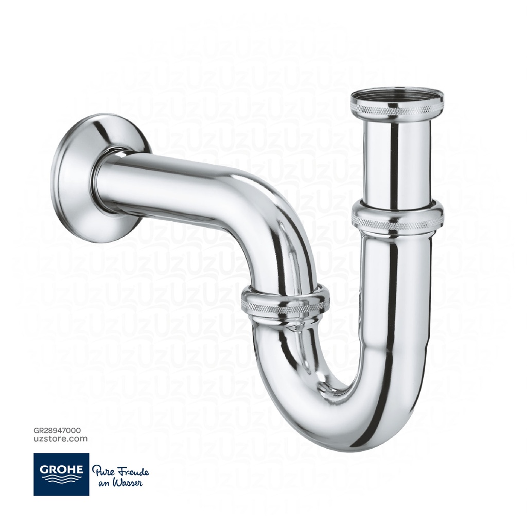 GROHE P-trap 1 1/4" , 28947000 , chrome