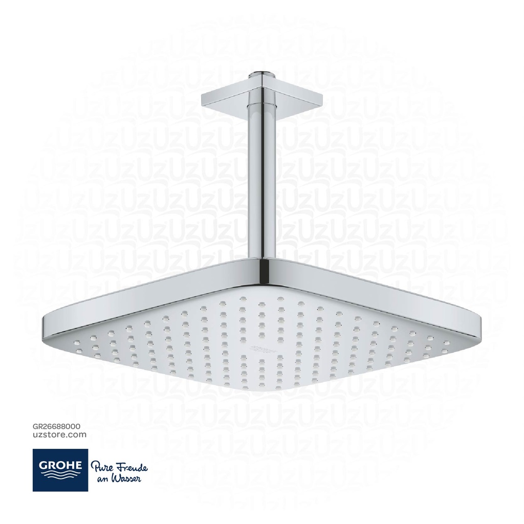 [GR26688000] GROHE Tempesta 250 Cube Head shower set ceiling 142 mm , 1 spray , 26688000 , chrome