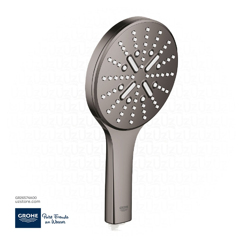 GROHE Rainshower SmartActive 130 Hand shower 3 sprays , 26574A00 , hard graphite