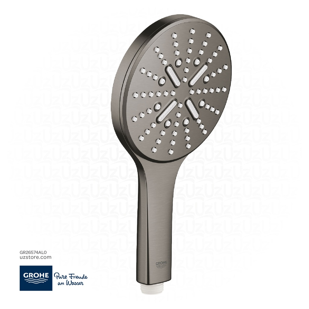 GROHE Rainshower SmartActive 130 Hand shower 3 sprays , 26574AL0 , brushed hard graphite