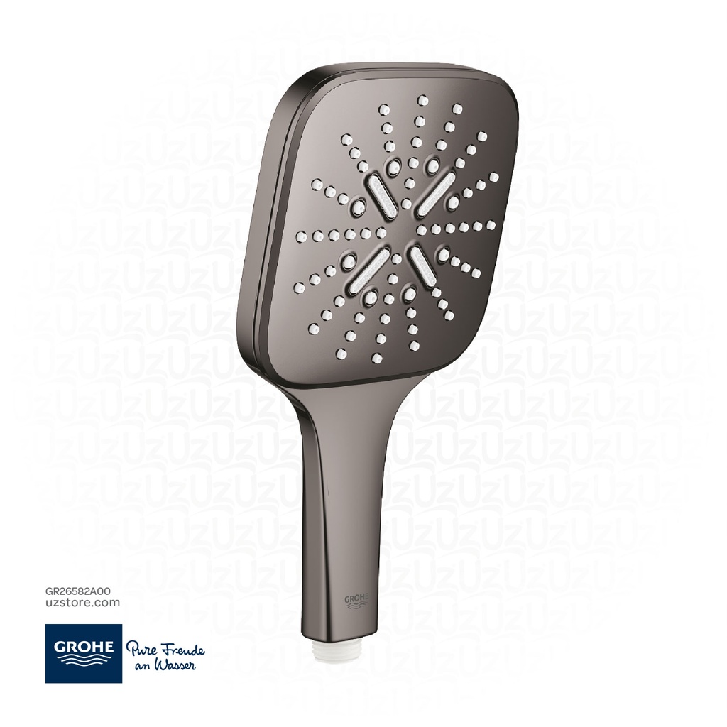 GROHE Rainshower SmartActive 130 Cube Hand shower 3 sprays , 26582A00 , hard graphite