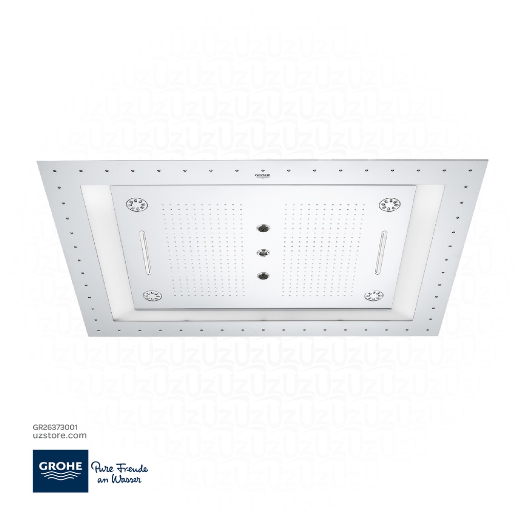 GROHE Rainshower F-Series 40" AquaSymphony Ceiling shower 6+ sprays with light , 26373001 , chrome