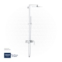 GROHE Euphoria Cube System 230 Shower system with single lever mixer for wall mounting , 23147001 , chrome
