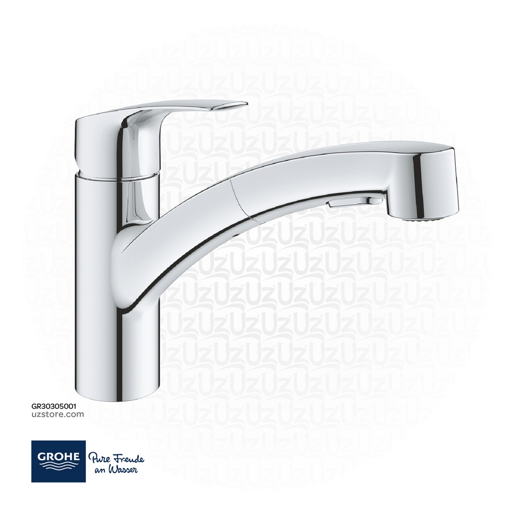 [GR30305001] جروهي يوروسمارت  خلاط مغسلة مطبخ بمقبض فردي Dual Spray low spout 30305001