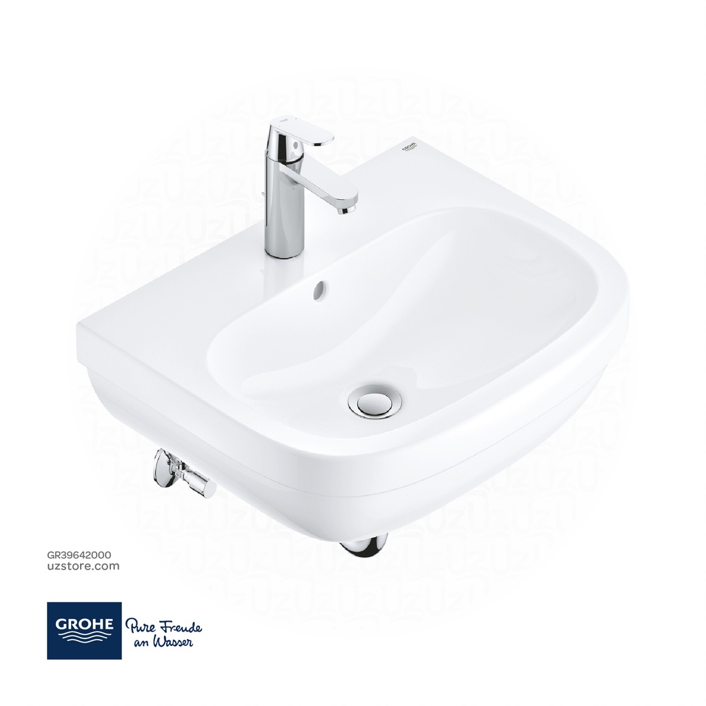GROHE Euro Ceramic Bundle wash basin 60 + Eurocosmo basin mixer , 39642000 , alpine white