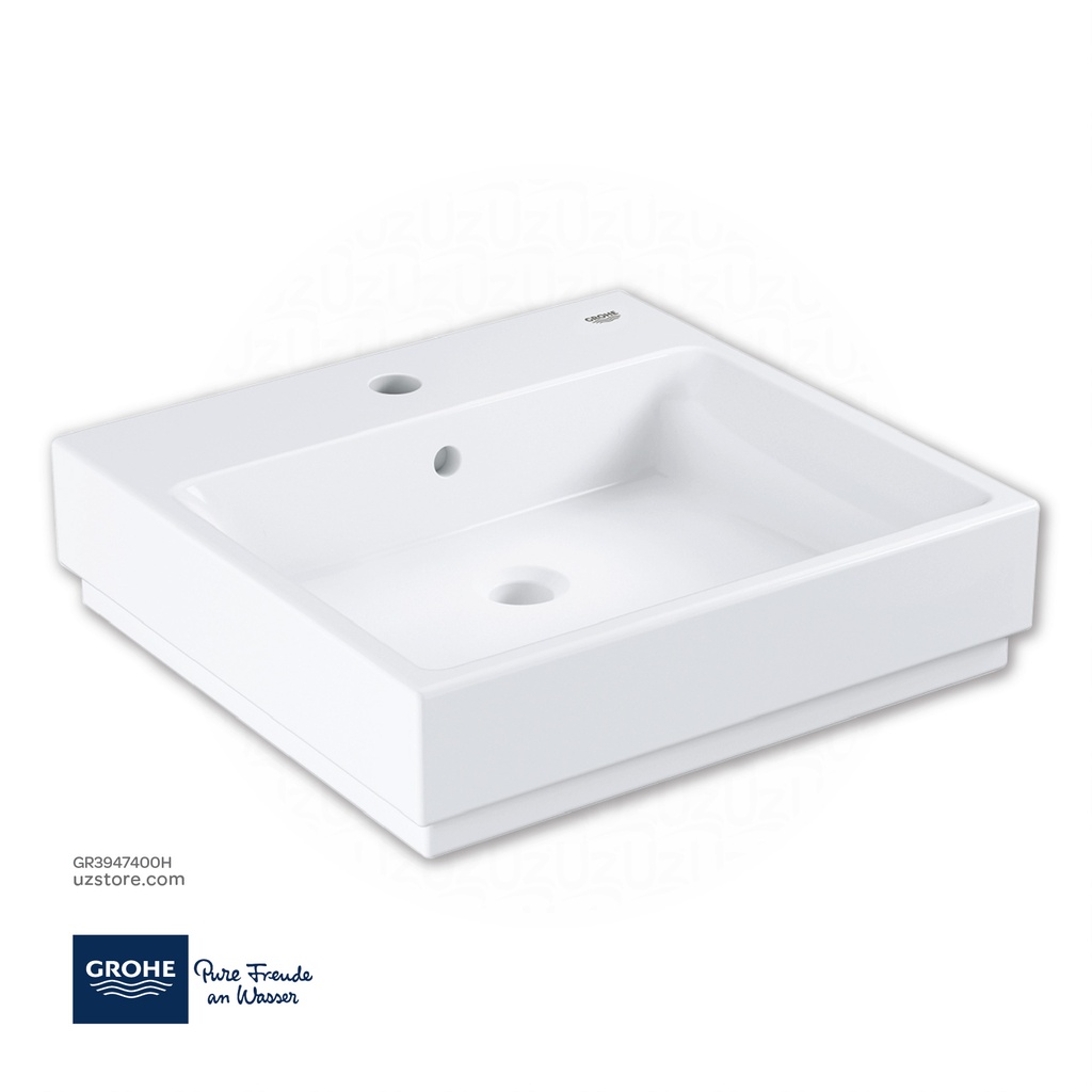 GROHE Cube Ceramic Wash basin 50 , 3947400H , alpine white