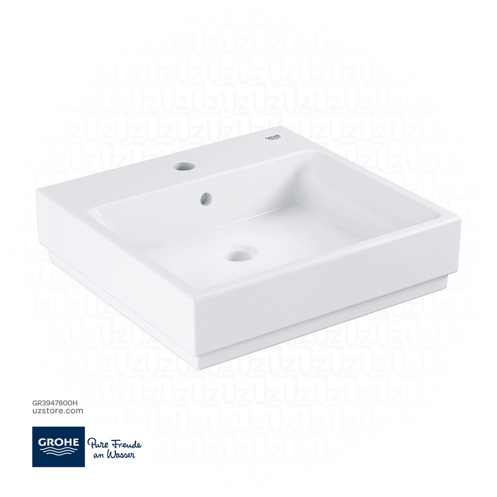 [GR3947800H] GROHE Cube Ceramic Counter top basin 50 , 3947800H , alpine white