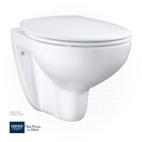 جروهي Bau Ceramic Wall Hung WC set rimless soft close 39351000