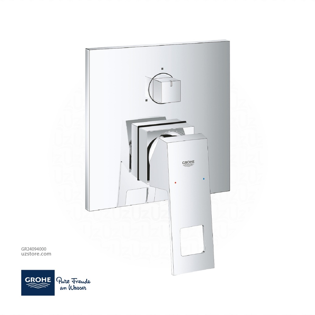 GROHE Eurocube Single-lever mixer with 3-way diverter , 24094000, chrome