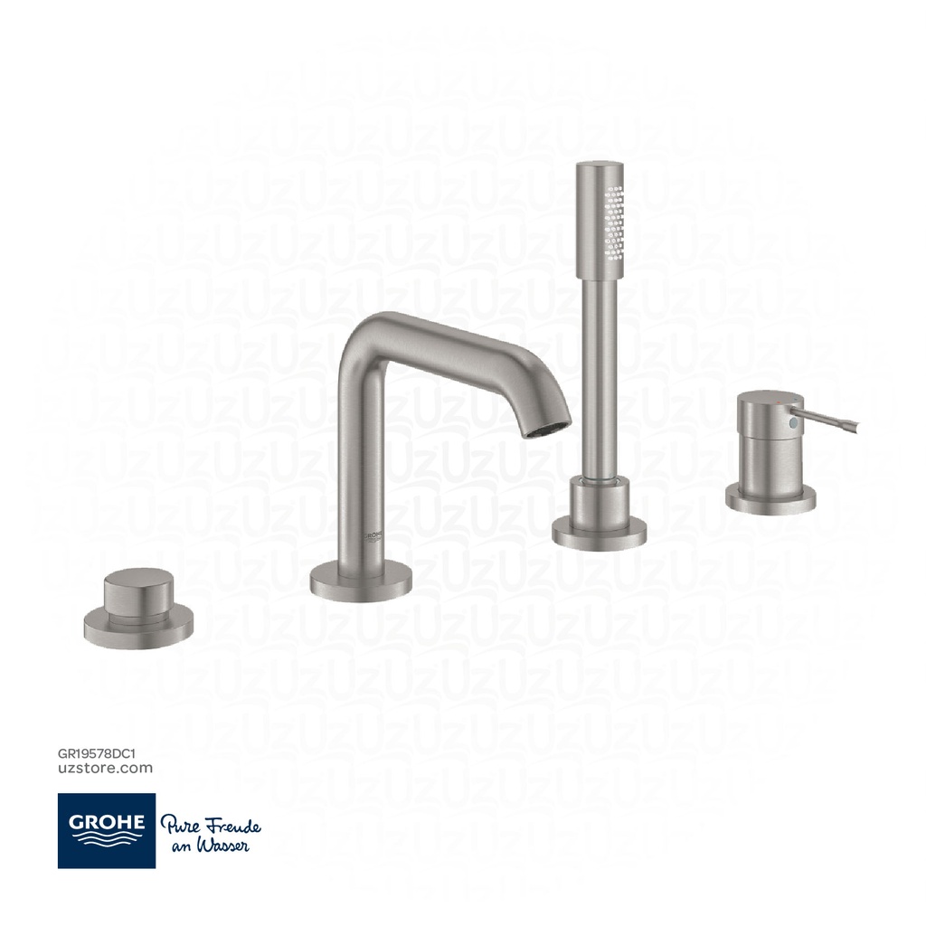 GROHE Essence 4-hole bath combination , 19578DC1 , supersteel