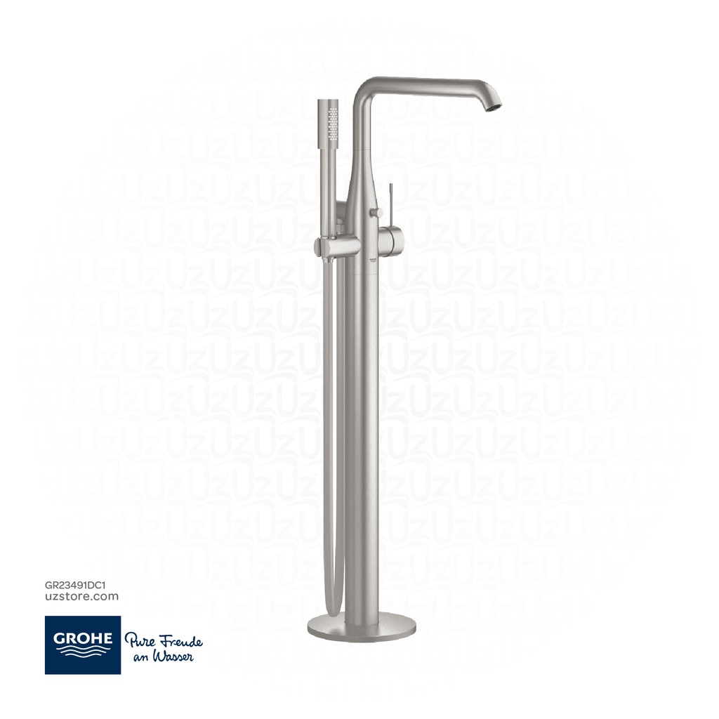 GROHE Essence Single-lever bath mixer 1/2" , floor mounted , 23491DC1 , supersteel