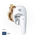 GROHE BauEdge Single-lever bath mixer 1/2" , 29039001 , chrome