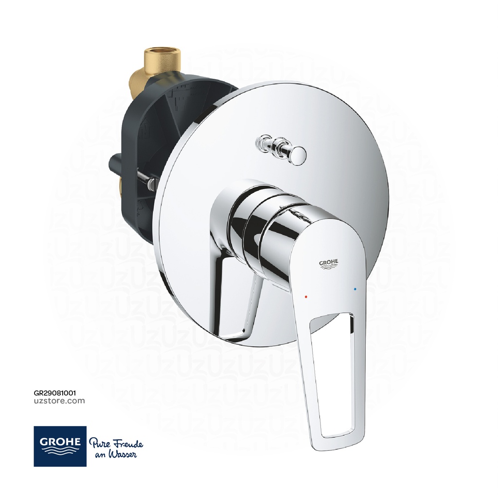 GROHE BauLoop Single-lever bath mixer 1/2" , 29081001 , chrome