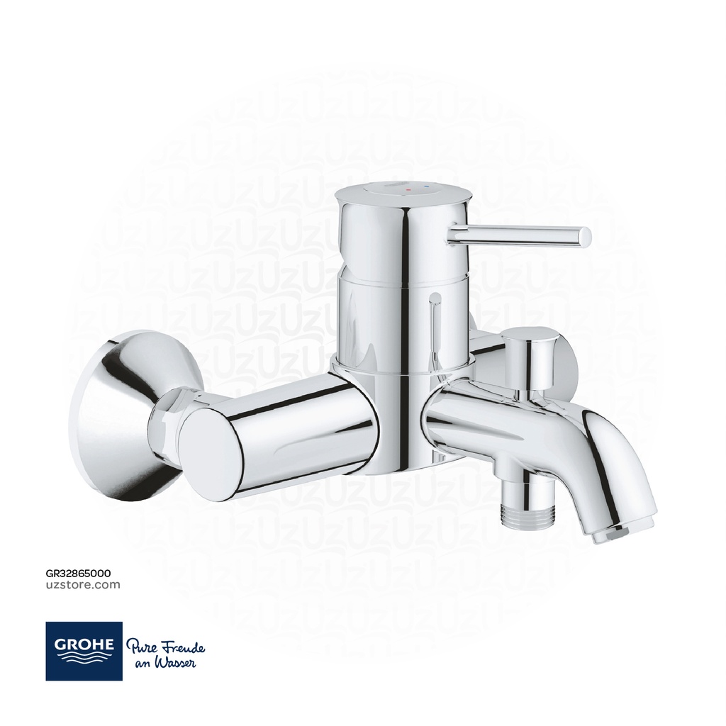 GROHE BauClassic Single-lever bath mixer 1/2" , 32865000 , chrome