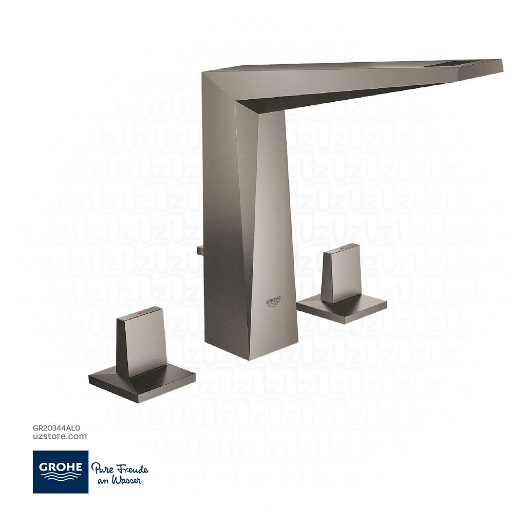 GROHE Allure Brilliant 3-hole basin mixer 1/2"
M-Size , 20344AL0 , brushed hard graphite