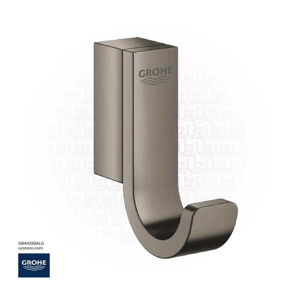 GROHE Selection Single robe hook , 41039AL0 , brushed hard graphite