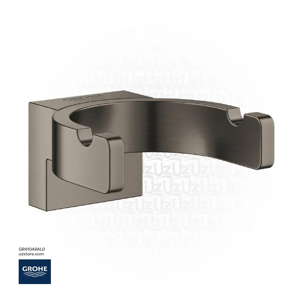 GROHE Selection Double robe hook , 41049AL0 , brushed hard graphite