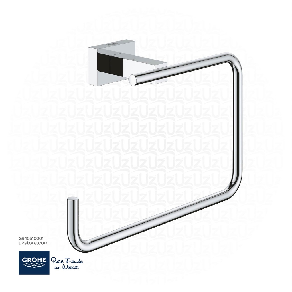 GROHE Essentials Cube Towel ring , 40510001 , chrome