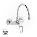 KLUDI RAK Polo Wall-Mounted Sink Mixer with Swivel Spout,
RAK30029SU