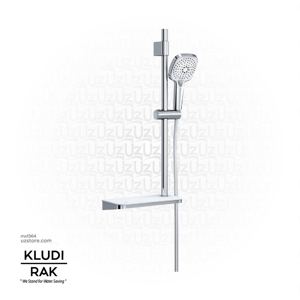 KLUDI RAK 3S Shower Set With Acrylic Shelf L=725MM RAK14029EG