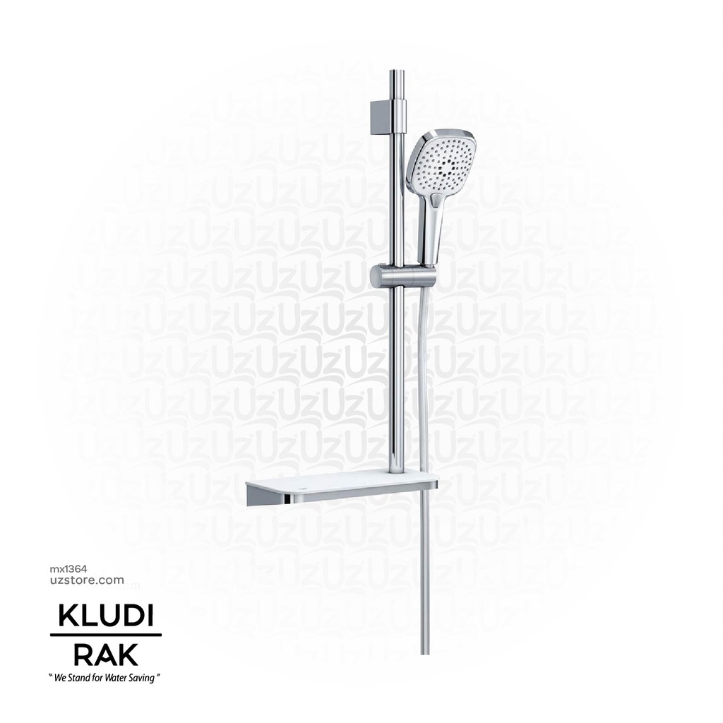 KLUDI RAK 3S Shower Set With Acrylic Shelf L=725mm 
RAK14029-87