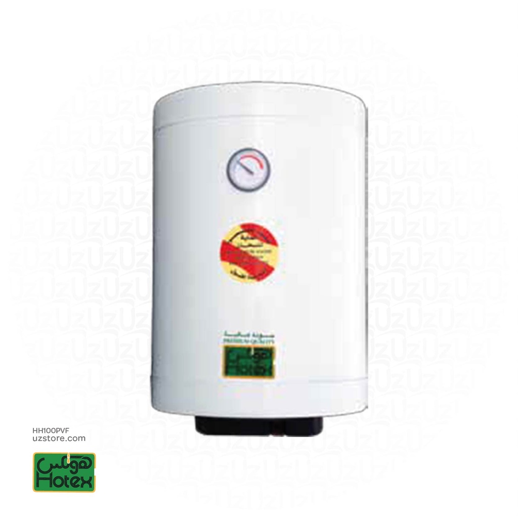 سخان مياة هوتكس (عُمان ) حديد بريميوم 100لتر عمودي تثبت أرضي  : 2KW 450 ,D ,H855