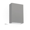 LED Outdoor Wall LIGHT W280 2*3W WW Silver