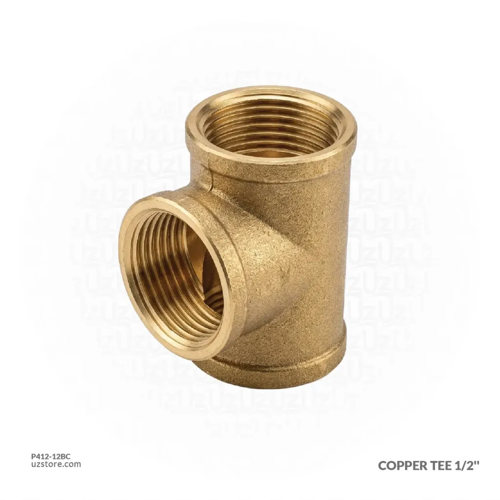 [P412-12BC] Copper Tee 1/2''