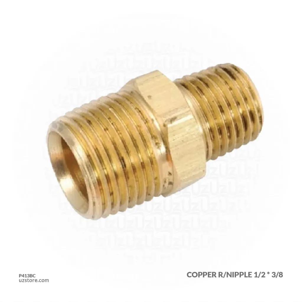 Copper R/Nipple 1/2 * 3/8