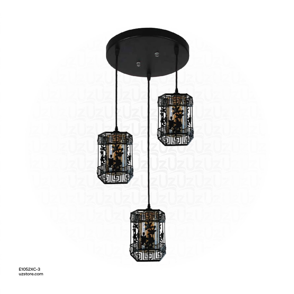[E1052XC-3] مصباح تعليق ثلاثي E27 8303/3