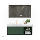 مغسلة بخزانة خضراء ومرآة LED RF-4842 100*50