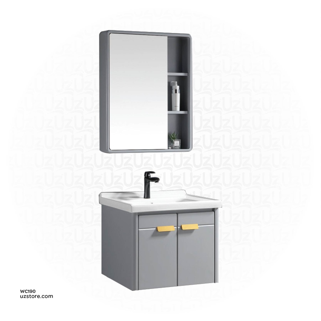 WashBasin Cabinet With mirror cabinet RF-4877 light grey  60*50*45 CM