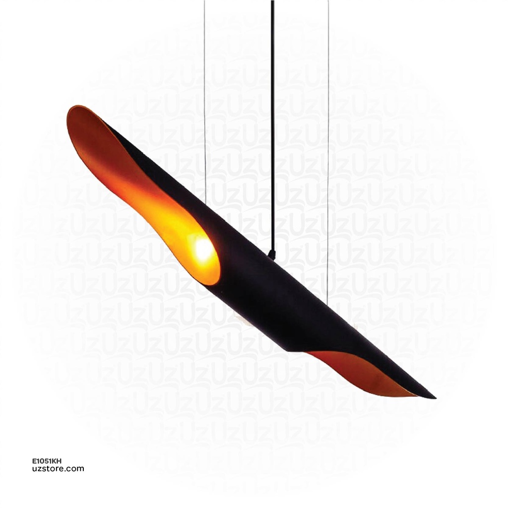 Pendant Light 7961/1  Black + Gold 60*600