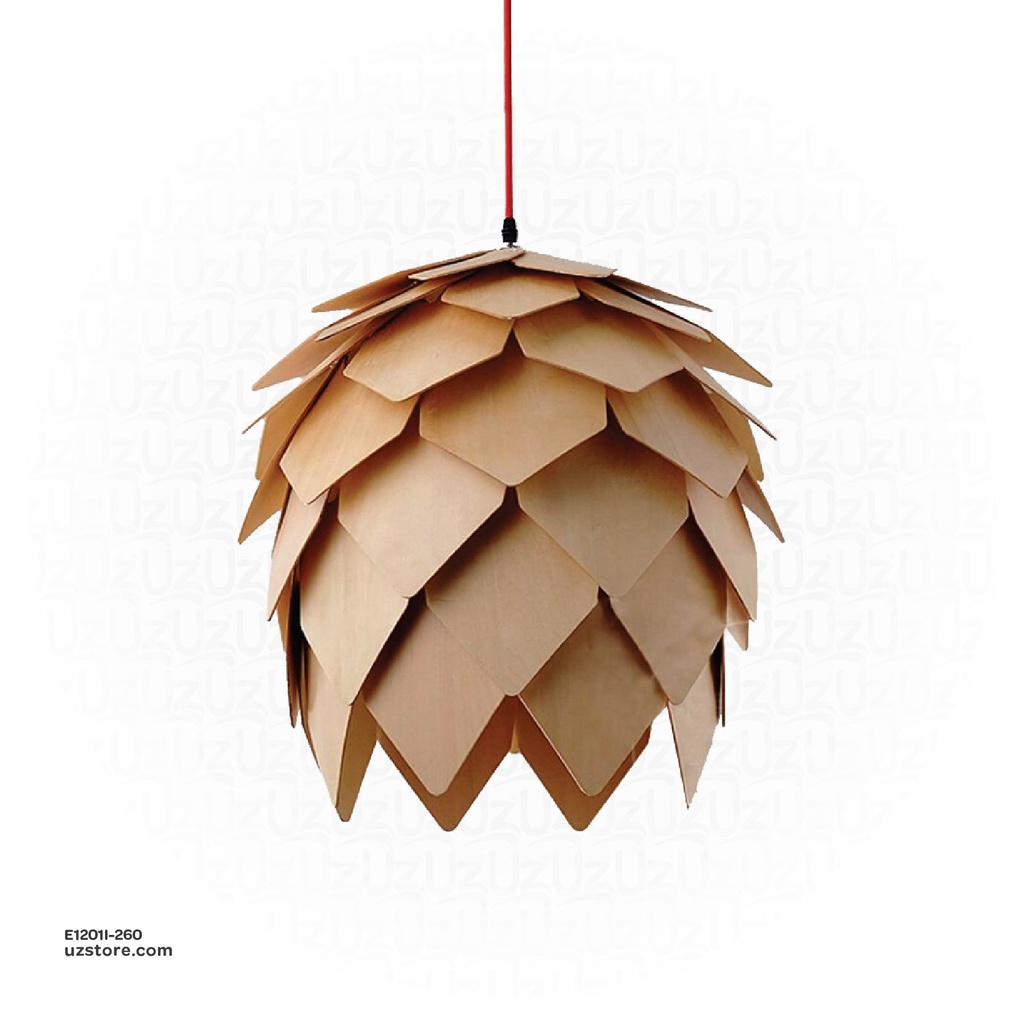 [E1201I-260] Pendant Wood Light 260mm OGS-WL01 (P)
