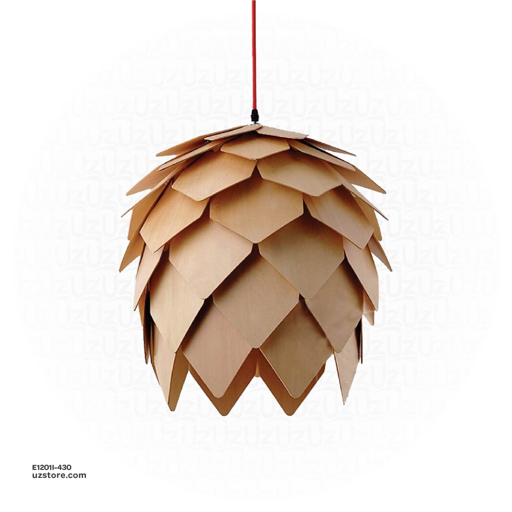 [E1201I-430] Pendant Wood Light 430mm OGS-WL01 (P)