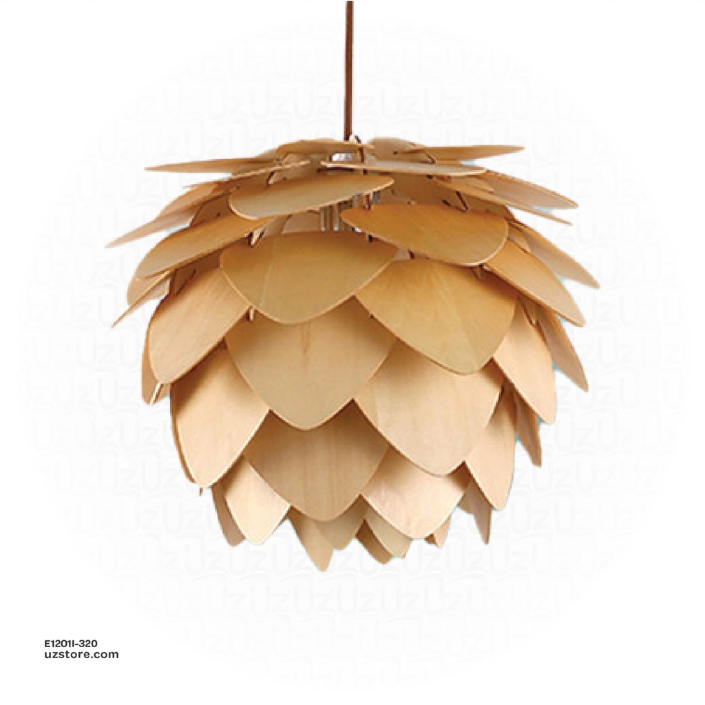 [E1201I-320] Pendant Wood Light 320mm OGS-WL02 (P)