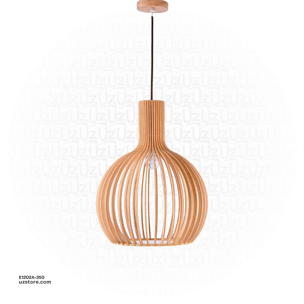 [E1202A-350] Pendant Wood Light 350mm OGS-WL08 (P)