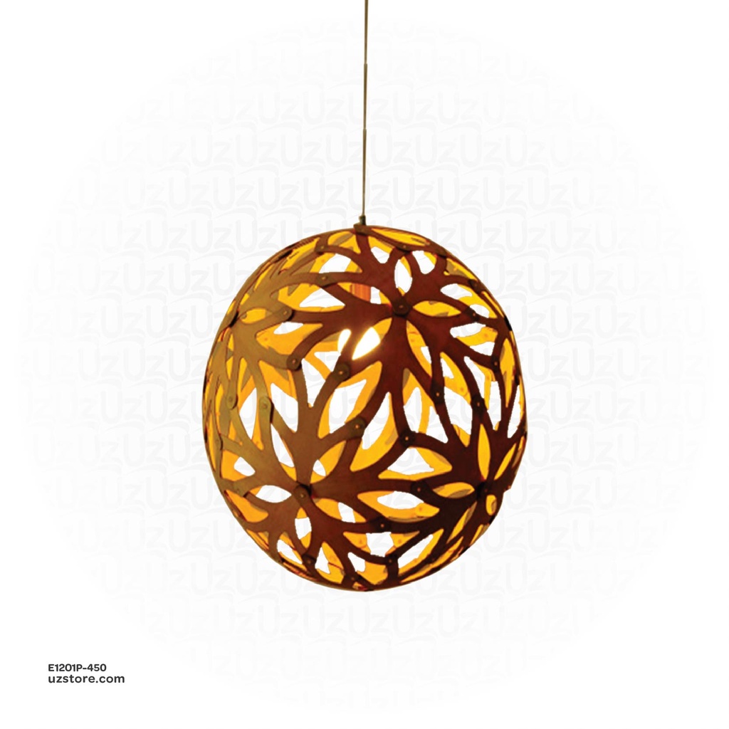 [E1201P-450] Pendant Wood Light 450mm OGS-WL16 (P)