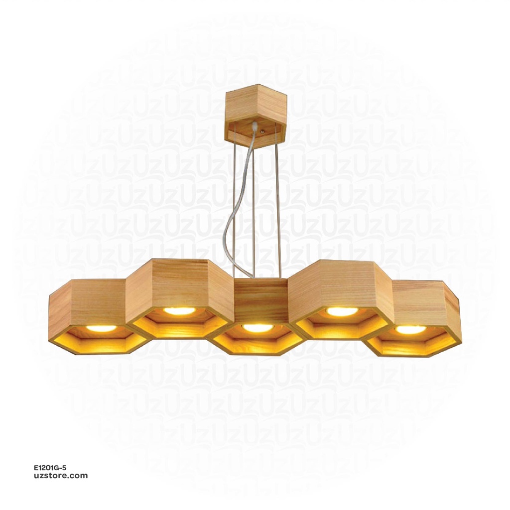 [E1201G-5] Pendant Wood Light  OGS-WL18 (P)