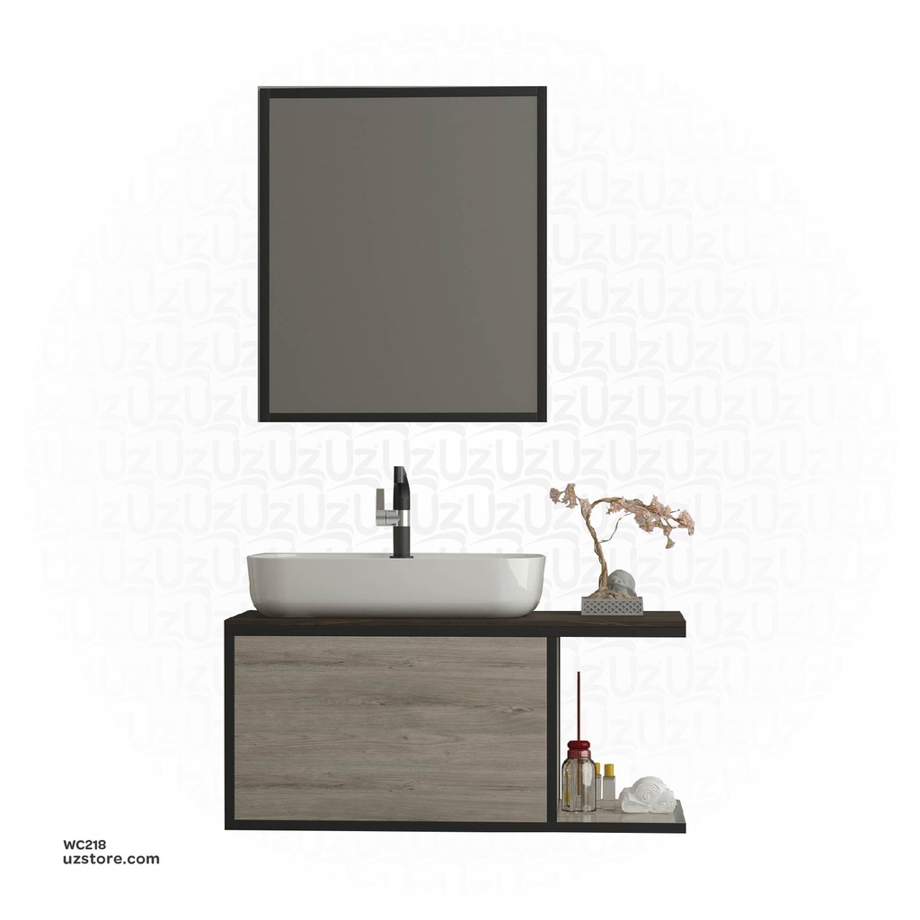 مغسلة بخزانة ومرآة  KZA-2142080 80*50*36 CM