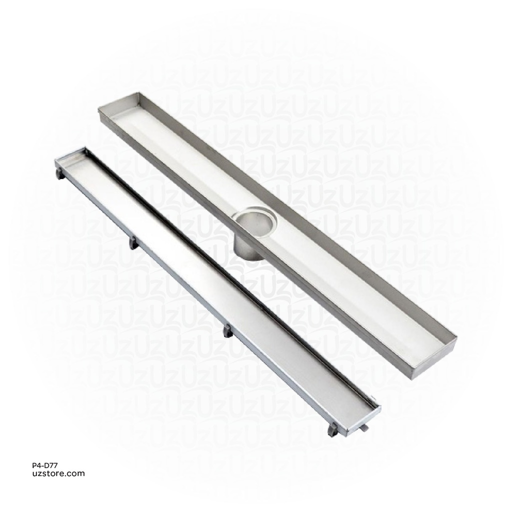 Drainex Stainless Steel 316 Linear Floor Drain 40cm lenght 6cm width 1.5" outlet Tile Model PA-S36-RSD-40x6-1.5C