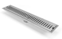 Drainex Stainless Steel 316L GRADE LINEAR DRAIN 40cm length 11/2 " outlet