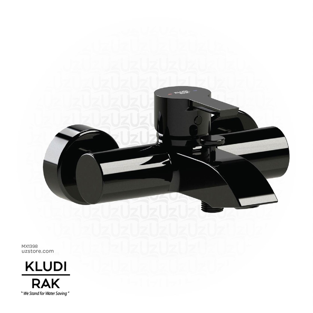 KLUDI RAK Passion Single Lever Bath and Shower Mixer, 
Black RAK13012EG.BK1