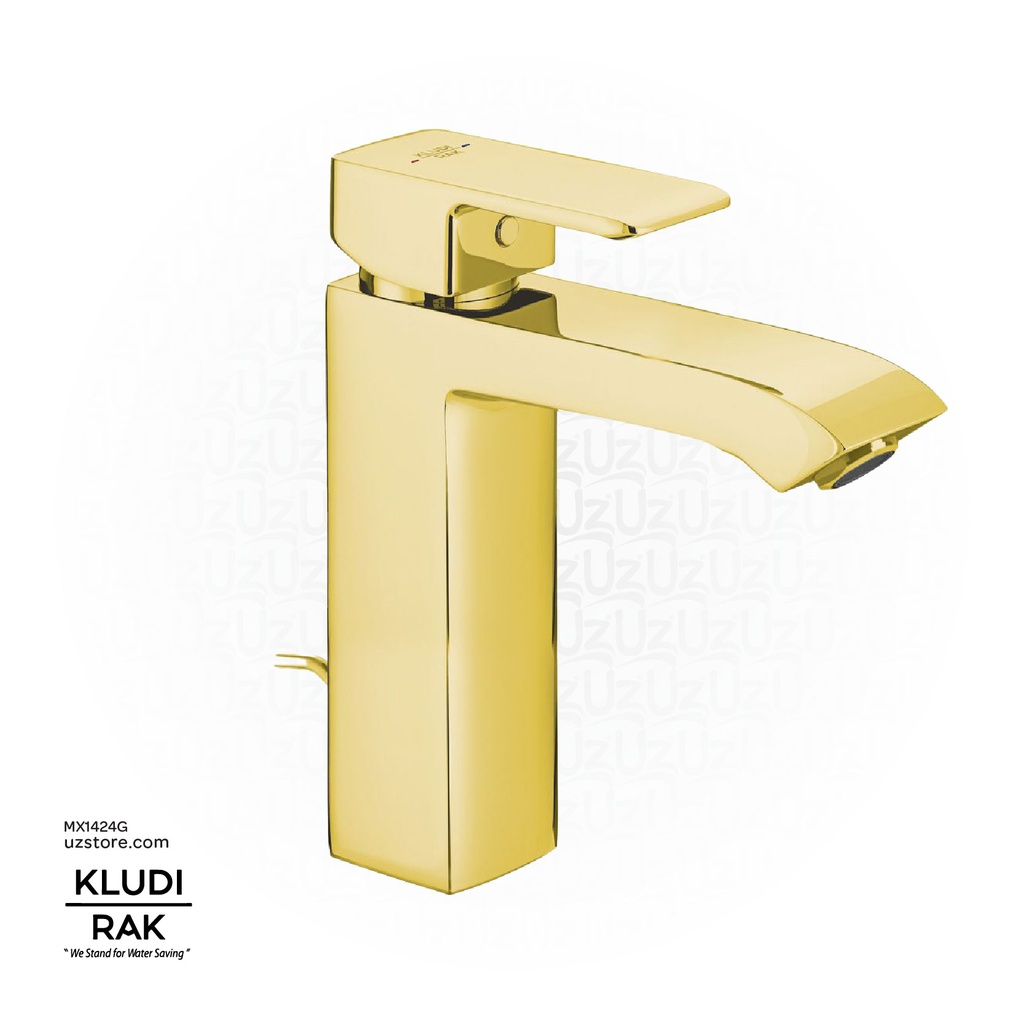 KLUDI RAK PROFILE STAR  Single Lever XL basin mixer Gold RAK14060.GD1