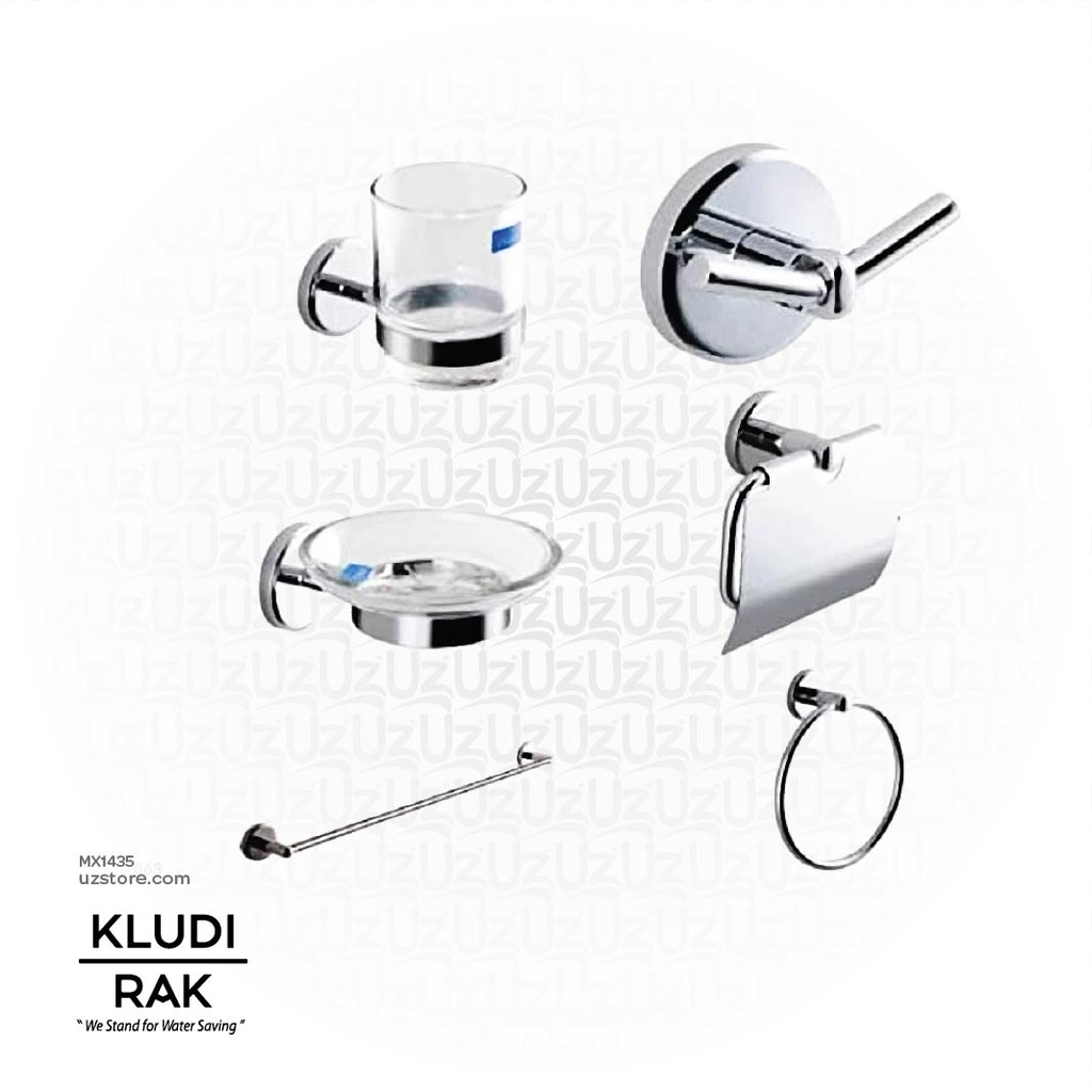 KLUDI RAK PROJECT  bathroom accessories set (6 pcs) RAK21022