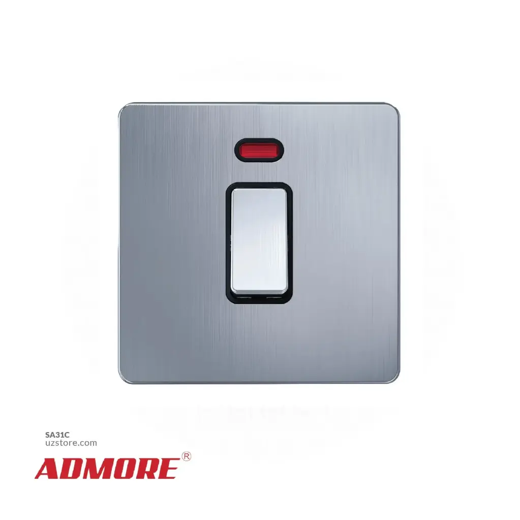 20A DP SWITCH W/NEON CROME ADMORE AC324