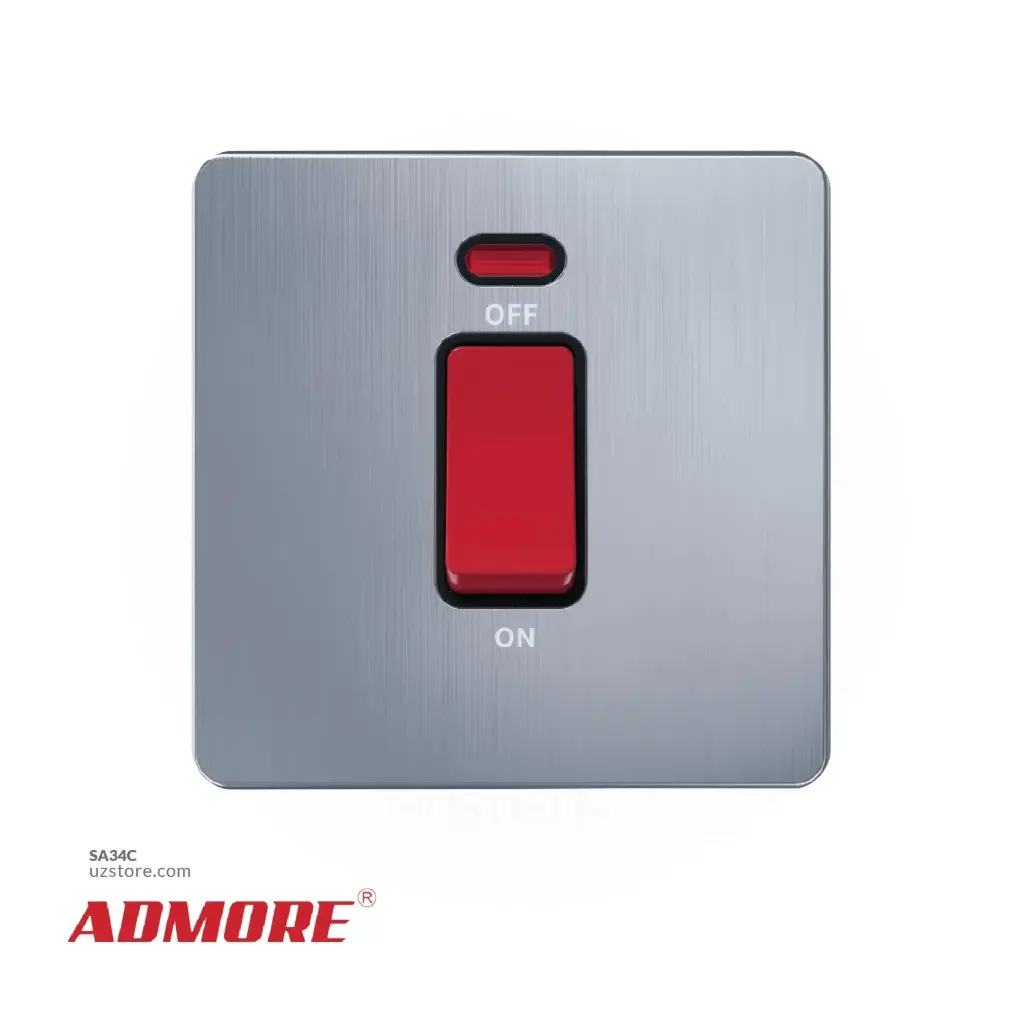 45A DP SWITCH W/NEON ADMORE AC327