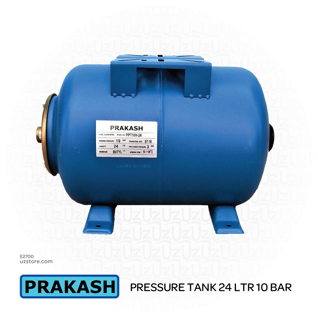 PRAKASH PRESSURE TANK 24 LTR 10 BAR -PPT10H-24