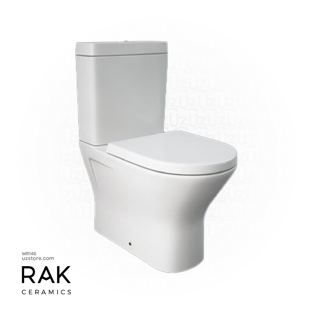 RAK Ceramic Resort Floor stand WC P trap + Flush Tank + Soft seat RST16AWHA-FS37UK-RST10AWHA-FS60FLRT-YFG185W 