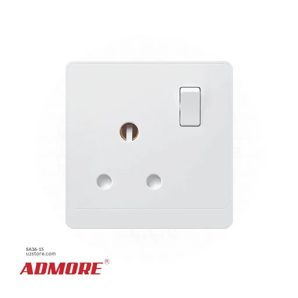 Switch socket 15A 3*3 Admore VZ0029